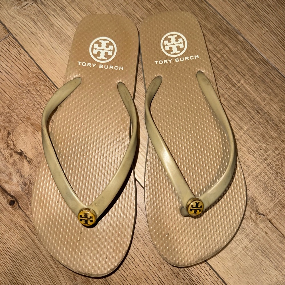 Tory Burch Monogram Beach Flip Flops